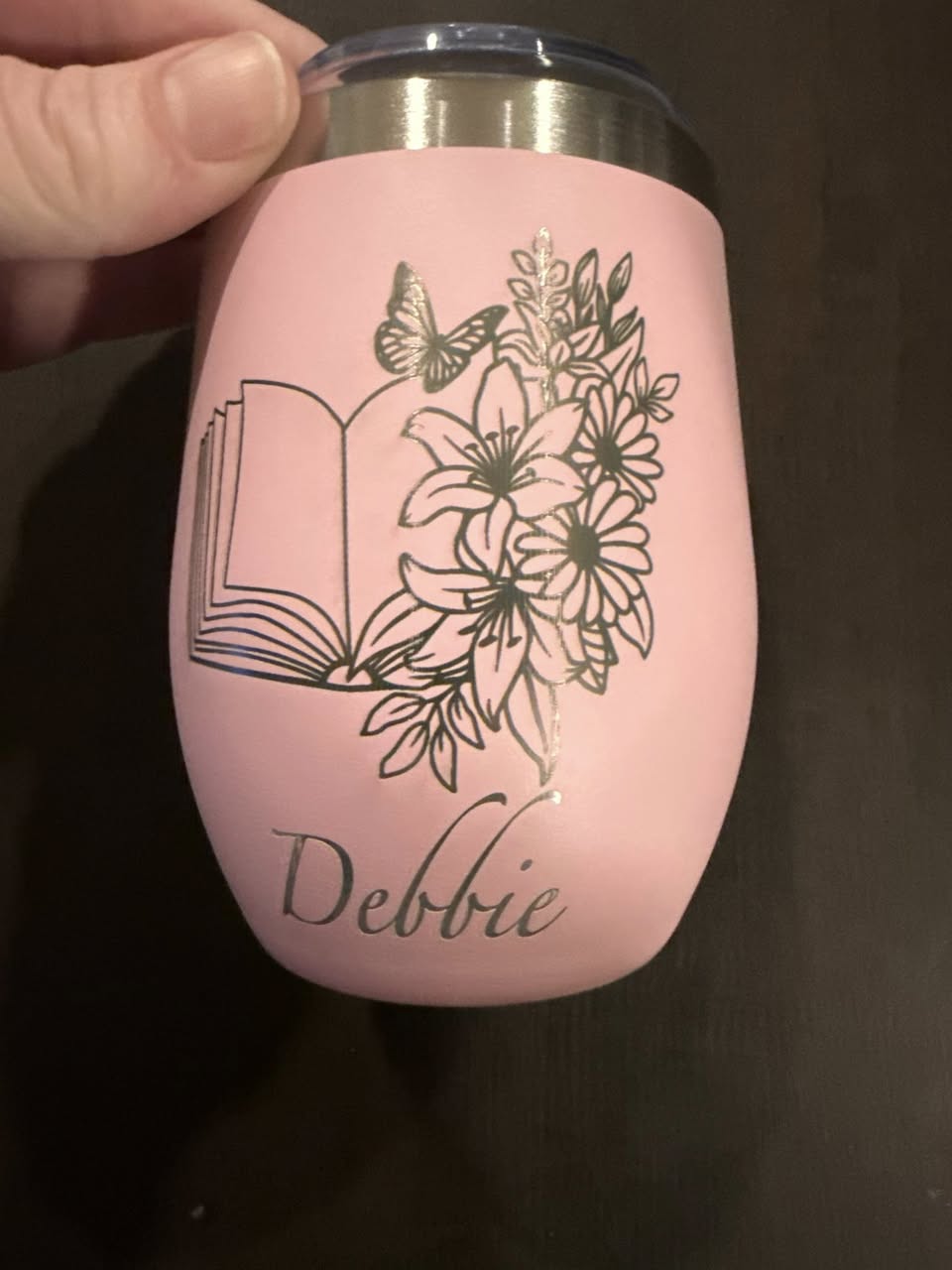 Personalized Book Lover Wine Tumbler